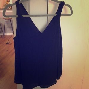 Black tank top